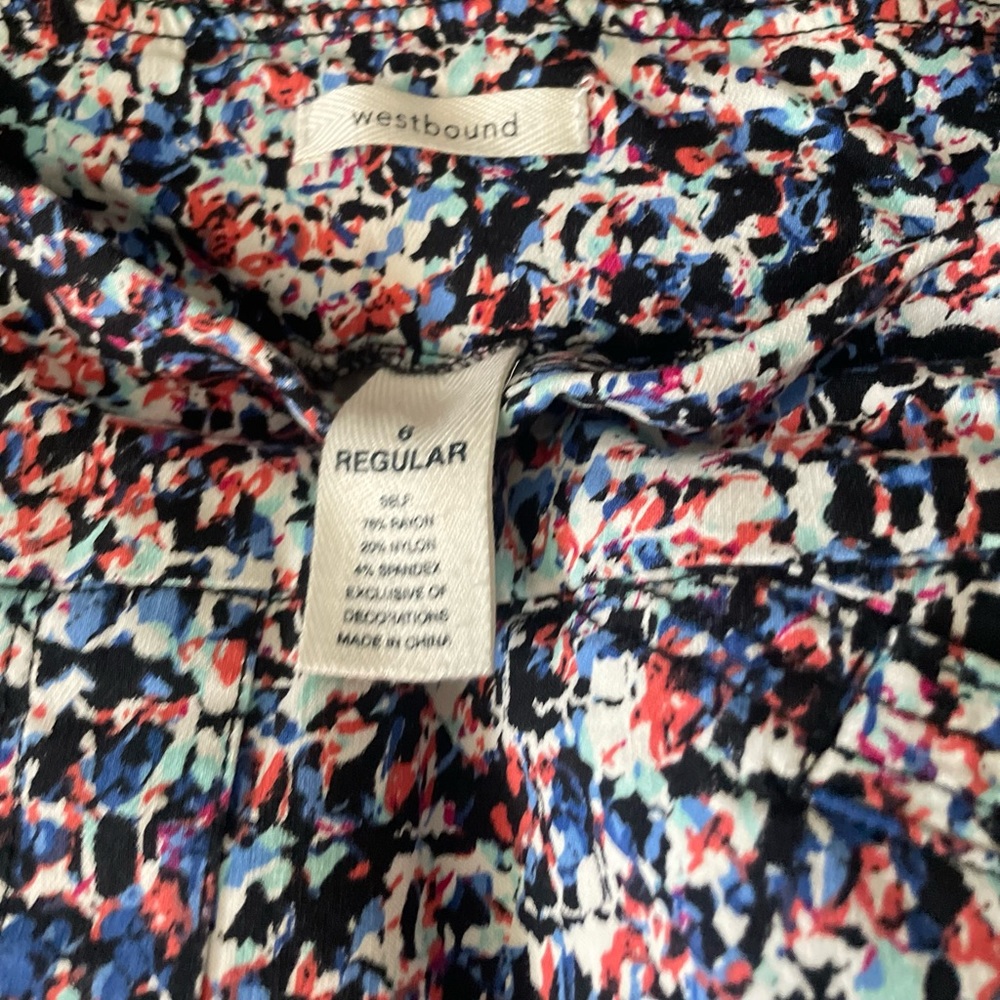 Westbound, business casual, straight legged,Size 6 regular